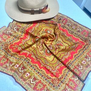 Trendy wool southwestern vibe scarf/wrap w equestrian vibe